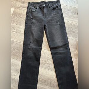 Black Distressed Women Jeans